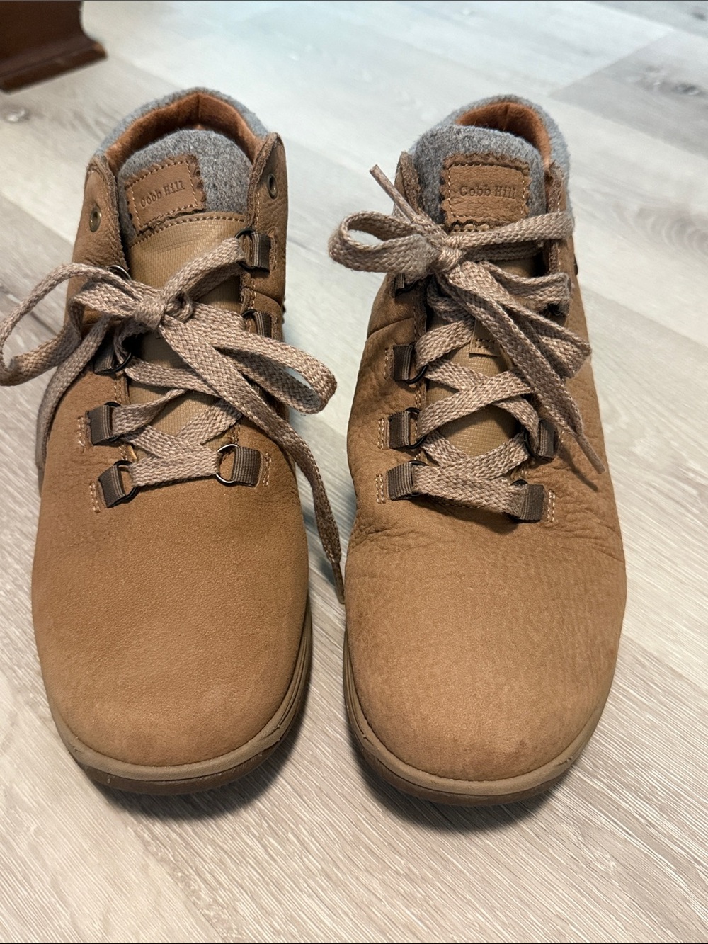 Cobb Hill Women's Tan Suede Waterproof Hiker Boots